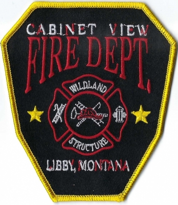 Cabinet View Fire Department (MT)
DEFUNCT - The Cabinet View Fire Service Area was formally dissolved in 2012, by the Lincoln County commissioners.  Following the dissolution, the Libby Volunteer Fire Department assumed responsibility for all emergency calls.
