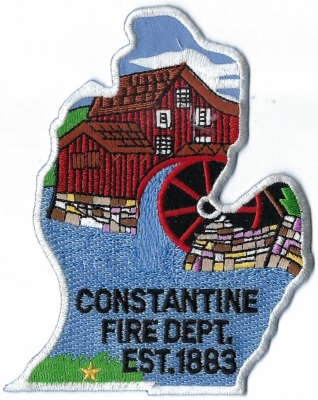 Constantine Fire Department (MI)
The Constantine, Michigan, gristmill, initially named Meeks Mill, was built in 1830 and was the first water-powered grain mill in the county.
