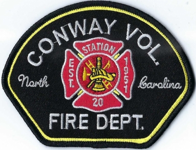 Conway Volunteer Fire Department (NC)
Population < 2,000.  Station 20.
