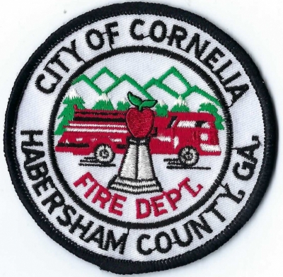 Cornelia City Fire Department (GA)
A monument to the Big Red Apple stands on the railway station grounds.  The apple is 7 feet in height and 22 feet width.
