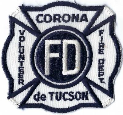 Corona-De-Tucson Volunteer Fire Department (AZ)
DEFUNCT - Corona De Tucson became a volunteer fire department in 1975.  In 1985, Corona De Tucson became a fire district and hired its first firefighter.
