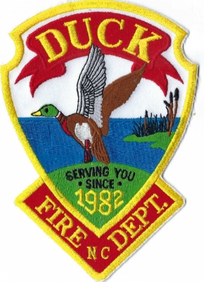 Duck Fire Department (NC)
Duck, was named after the abundant ducks that once roamed the area, especially in the Currituck and Albemarle Sounds.
