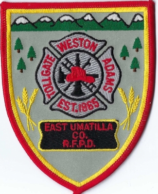 East Umatilla County RFPD (OR)
DEFUNCT - East Umatilla County Rural Fire Protection District, and two other fire districts merged into one organization and became East Umatilla Fire & Rescue in 2020.
