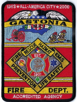 Gastonia Fire Department (NC)
All American City; 1963 & 2000.
