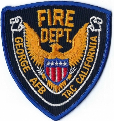 George AFB TAC Fire Department (CA)
DEFUNCT - Air Force Base, Tactical Air Command.  Closed 1988.
