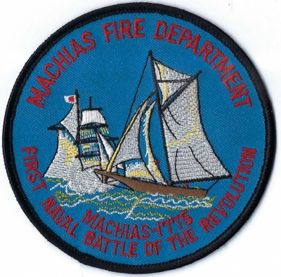 Machias Fire Department (ME)
The Battle of Machias in 1775, is the first naval battle of the American Revolution. Citizens of Machias, Maine (then part of Massachusetts) captured the armed British schooner HMS Margaretta when it threatened their town.  Pop. <2,000.
