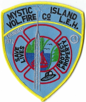 Mystic Island Volunteer Fire Company (NJ)
The "Tuckerton antenna" is a large radio tower built in Tuckerton, New Jersey, in 1912, by a German company. It was the first and most powerful transatlantic broadcasting tower, standing at 825 feet. While it was located on US soil, it was entirely owned and operated by Germany. The tower was dismantled in 1955. 
