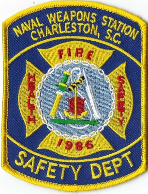 Charleston Naval Weapons Station Fire Department (SC)
Charleston W.S. is the only military installation in the continental U.S. w/completely unencumbered explosive safety arcs.
