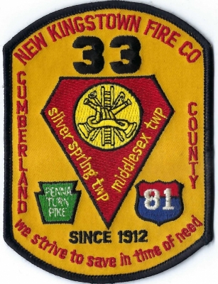 New Kingstown Fire Company (PA)
Population < 2,000.  Station 33.
