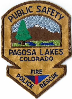 Pagosa Lakes Public Safety (CO)
DEFUNCT - The Pagosa Lakes Fire Department and the Pagosa Springs Fire Department merged and with the Pagosa Fire Protection District in 1990.
