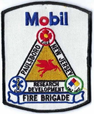 Mobil Paulsboro Refinery Research Development Fire Brigade (NJ)
DEFUNCT - Paulsboro Refining Company (Mobil Research Development), was purchased from Valero Energy Corporation in 2010.
