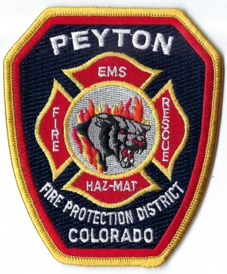 Peyton Fire Protection District (CO)
The Peyton High School mascot are called the "Panthers".
