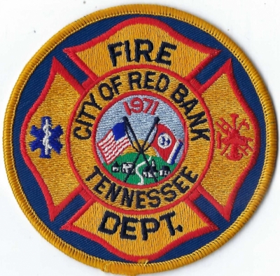 Red Bank City Fire Department (TN)
"Red Bank" was chosen by the wife of the first postmaster, George Hartman. It was inspired by the red clay ridge in 1881.
