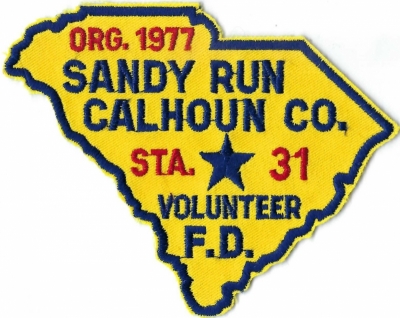 Sandy Run Volunteer Fire Department (SC)
Station 31.

