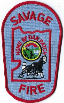 Savage Fire Department (MN)
Dan Patch, the famous harness racing horse, was owned by Marion W. Savage & lived on his International Stock Food Farm in Savage.
