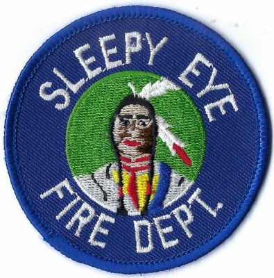 Sleepy Eye Fire Department (MN)
Chief Sleepy Eye, a Dakota leader who lived in the area during the 1850s. He had a medical condition that gave him heavy eyelids.
