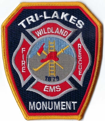 Tri-Lakes Monument Fire Department (CO)
DEFUNCT - The Tri-Lakes Monument Fire Protection District with the Larkspur Fire Protection District merged in 2022 to become the Monument Fire Protection District. 
