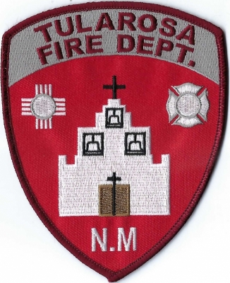 Tularosa Fire Department (NM)
The St. Francis de Paula Catholic church, c.1868, built by villagers of Tularosa for helping the community prevail against the Apache.
