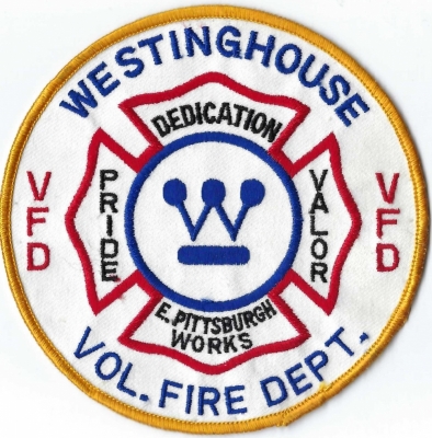 Westinghouse East Pittsburgh Works Volunteer Fire Department (PA)
DEFUNCT - Cameco announced the acquisition of Westinghouse Electric Company.  In 2017, Westinghouse filed for bankruptcy,
