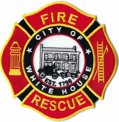 Whitehouse City Fire Rescue (TN)
The city is named after the original White House Inn built by Richard Stone Wilks in 1829.  Most buildings were raw wood.
