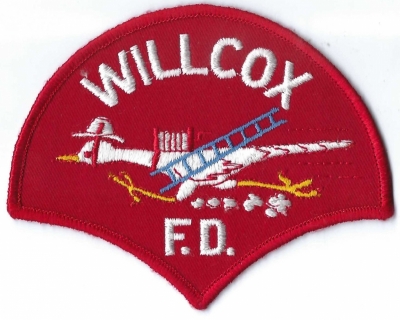 Willcox Fire Department (AZ)
The Willcox Fire Department used the roadrunner on its patch as a nod to the bird's quick and fearless nature, much like that of a firefighter. Its ability to run and move at high speeds symbolized the urgency and swiftness also required of firefighters. 

