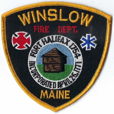 Winslow Fire Department (ME)
Fort Halifax is a former British outpost on the banks of the Sebasticook River.  Originally built as a wooden palisaded fort in 1754, during the French and Indian War, only a single blockhouse survives. It is the oldest blockhouse in the United States.
