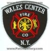 Wales Center Fire Department Logo