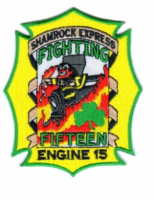 Charlotte Fire Department Station 15 
"Shamrock Express"
Engine 15
