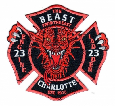 Charlotte Fire Department Station 23 
"Beast from the East"
Engine 23 / Ladder 23 
