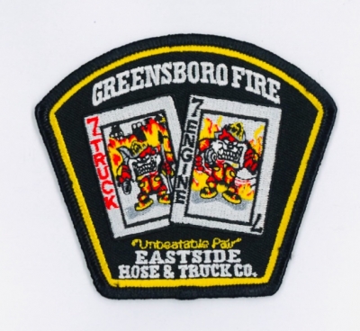 Greensboro Fire Department 
“Eastside Hose &Truck Co.”
“Unbeatable Pair” 
