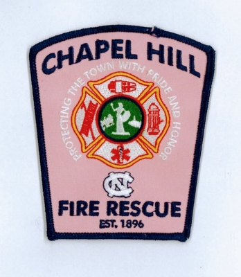 Chapel Hill Fire Department 
Cancer Awareness patch 
