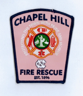 Chapel Hill Fire Department 
Cancer Awareness patch 
