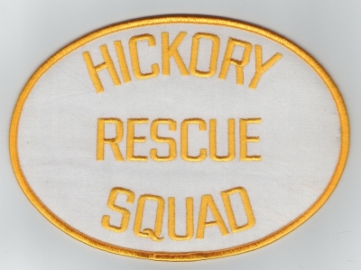 Hickory Rescue Squad (Old Back Patch)
