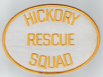 Hickory Rescue Squad (Old Back Patch)

