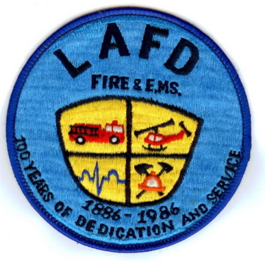 Los Angeles City Fire & EMS 100th Anniv. 1886-1986 (CA)

