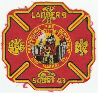 Philadelphia  L-9 S-43 M-9 B-5 (PA)
