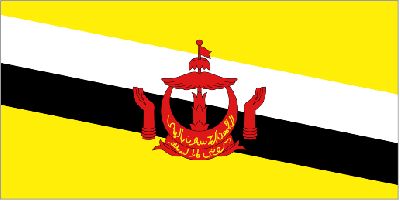 BRUNEI * FLAG
