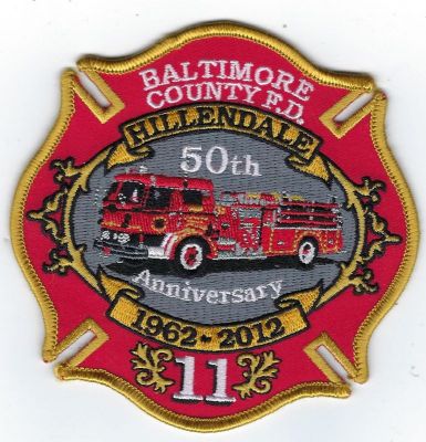 Baltimore County Station 11 Hillendale 50th Anniversary 1962-2012 (MD)
