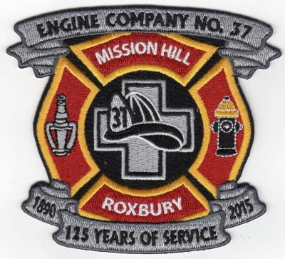 Boston E-37 125th Anniversary 1890-2015 (MA)
