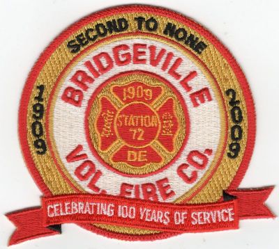 Bridgeville Station 72 100th Anniversary 1909 - 2009 (DE)
