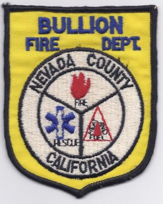 Bullion (CA)
Defunct 1991 - Older Version - Now part of Nevada County Consolidated FPD

