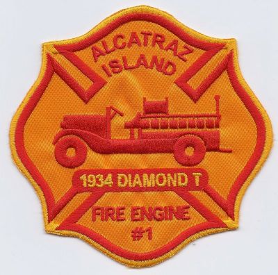 CALIFORNIA Alcatraz Island Prison 1934 Diamond T Fire Engine #1
This patch is for trade
