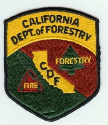 CALIFORNIA California Department of Forestry
This patch is for trade
