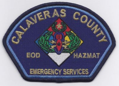 CALIFORNIA Calaveras County EOD HazMat
This patch is for trade
