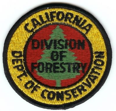 CALIFORNIA California Dept. of Conservation Division of Forestry
This patch is for trade
