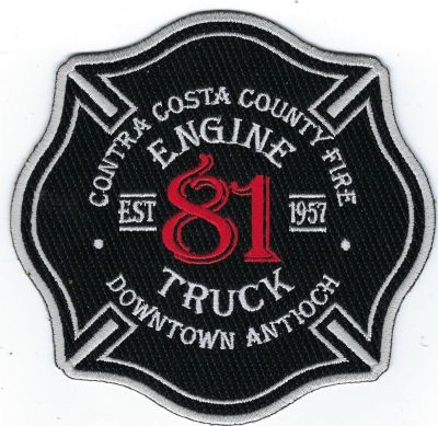 CALIFORNIA Contra Costa County E-81 T-81
This patch is for trade
