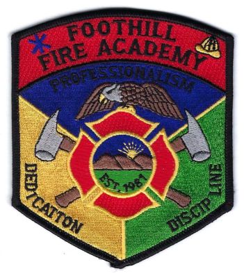 CALIFORNIA Foothill Fire Academy
This patch is for trade
