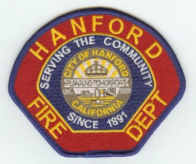 CALIFORNIA Hanford
This patch is for trade
