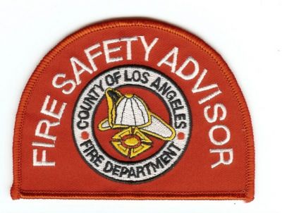 CALIFORNIA Los Angeles County Fire Safety Advisor
This patch is for trade
