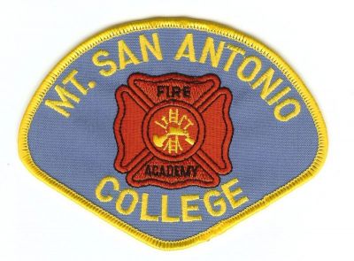 CALIFORNIA Mt. San Antonio College Fire Academy
This patch is for trade
